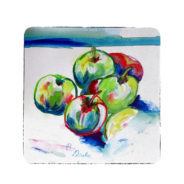 Green Apples  Coaster Set of 4