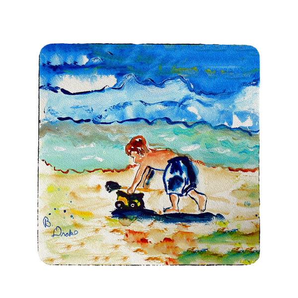 Boy & Toy  Coaster Set of 4
