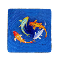 Swirling Koi Coaster Set of 4