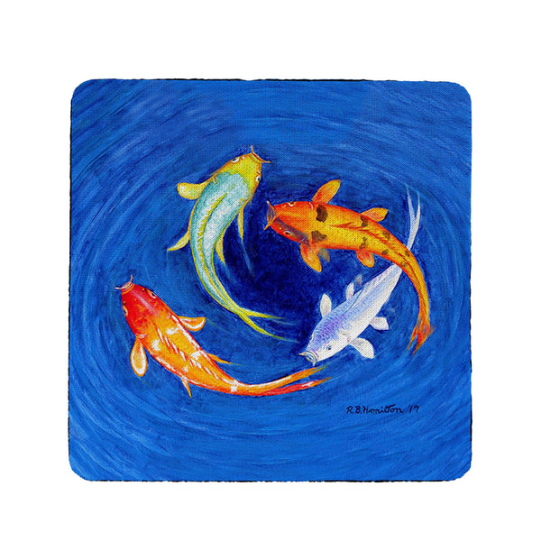 Swirling Koi Coaster Set of 4
