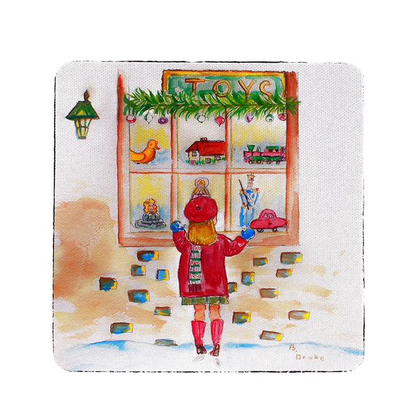 Girl in Window Coaster Set of 4