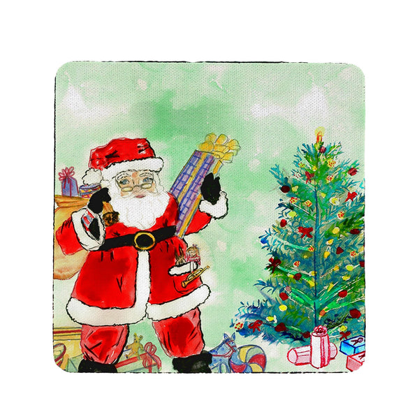 Santa & Tree Coaster Set of 4