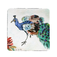 Betsy's Peacock Coaster Set of 4