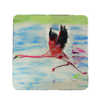 Running Flamingo Coaster Set of 4