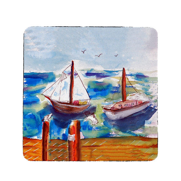 Two Sailboats Coaster Set of 4