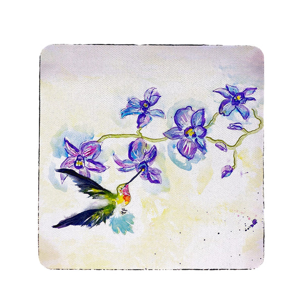 Hummingbird and Clematis Coaster Set of 4
