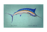 Blue Marlin Door Mat