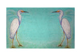 Snowy Egret Door Mat