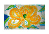 Orange Octopus Door Mat