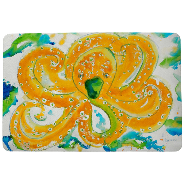 Orange Octopus Door Mat
