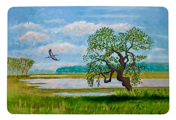 Tree Over Marsh Door Mat