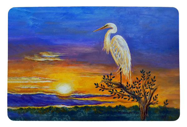 Egret Sunset II Door Mat