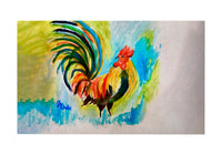 Colorful Rooster Door Mat