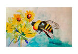 Bee & Flower Door Mat