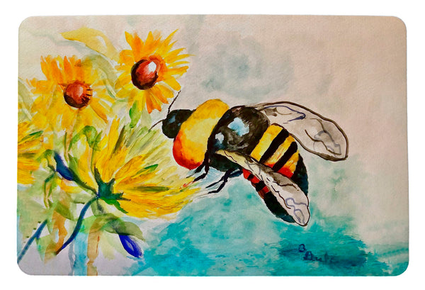 Bee & Flower Door Mat