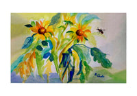 Sunflowers & Bee Door Mat