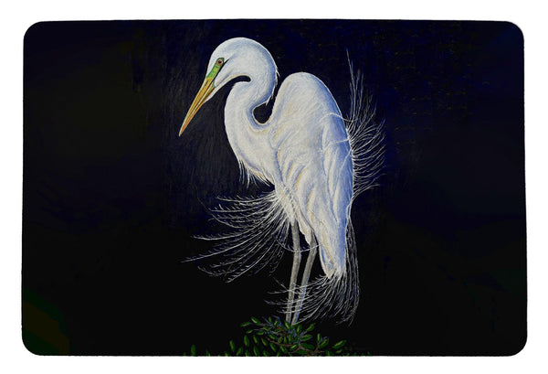 Breeding Egret Door Mat