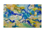 Abstract Hydrangea Door Mat