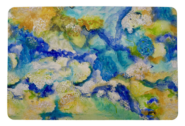 Abstract Hydrangea Door Mat