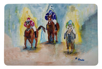 Three Racing Horses Door Mat