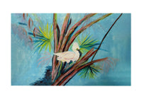 Roosting Egret Door Mat