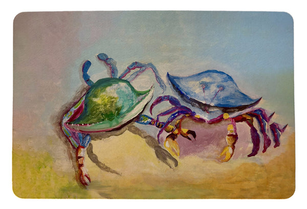 Betsy's Two Crabs Door Mat