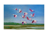 Spoonbill Flock Door Mat