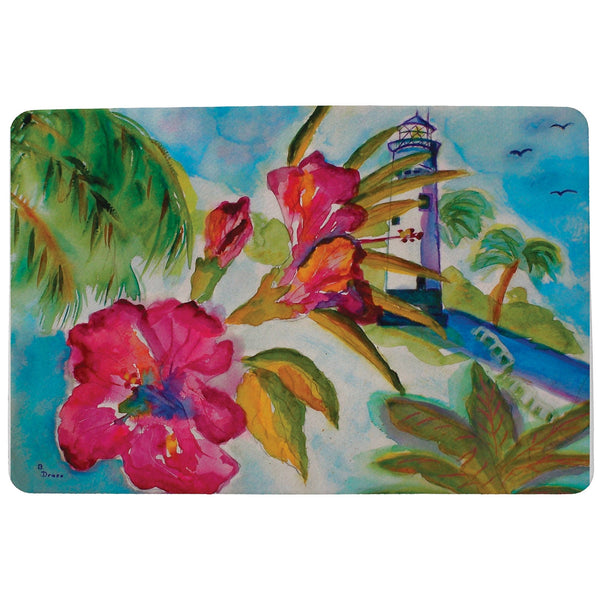 Lighthouse and Florals Door Mat