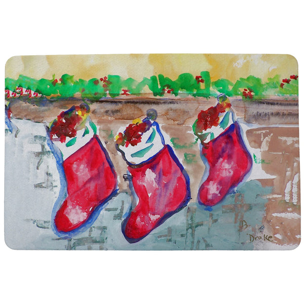 Christmas Stockings Door Mat