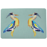Vertical Blue Heron Door Mat