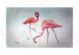 Funky Flamingos Door Mat