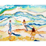 Playing at the Beach Door Mat