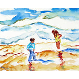 Wading at the Beach Door Mat