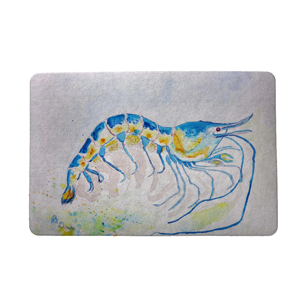 Blue Shrimp Door Mat