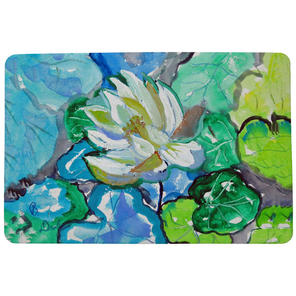 White Lily  Door Mat