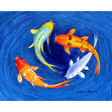 Swirling Koi Door Mat