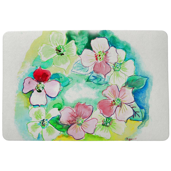 Flower Wreath Door Mat