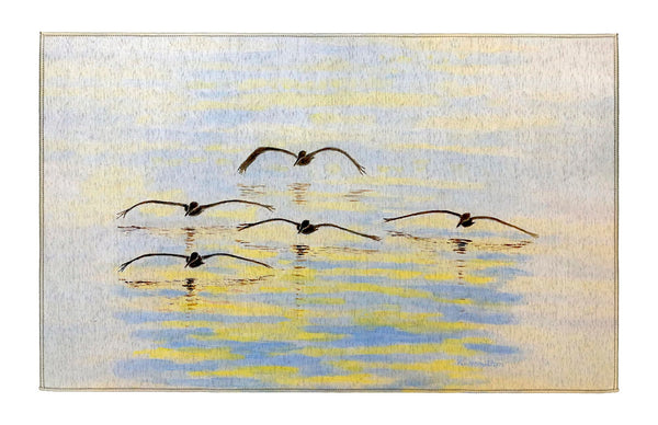 Cruising Pelicans Dornier Rug