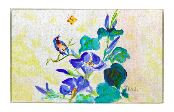 Blue Morning Glories Dornier Rug