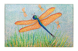 Pointillist Dragonfly Dornier Rug