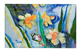 Daffodils & Frog Dornier Rug