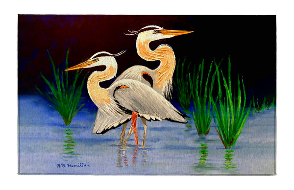 Two Blue Herons Dornier Rug