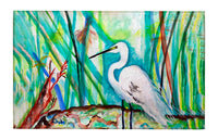 Egret in Marsh Dornier Rug