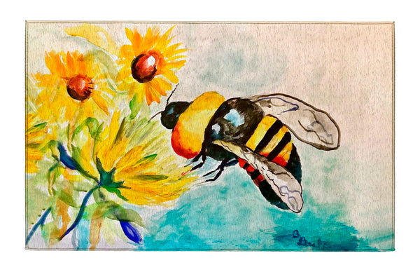 Bee & Yellow Flower Dornier Rug