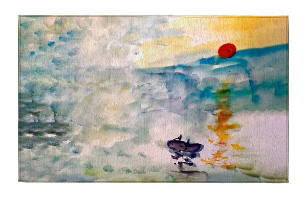 Abstract Sunset Dornier Rug