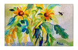 Sunflowers & Bee Dornier Rug