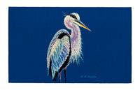 Blue Heron on Blue Dornier Rug