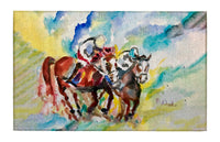 Horses Neck & Neck Dornier Rug