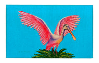 Spoonbill Wings Spread Dornier Rug