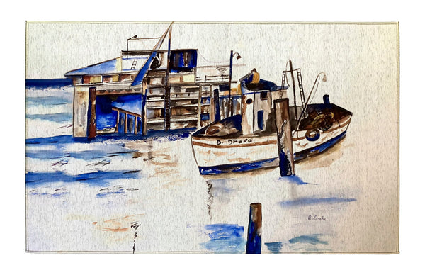 Fishing Boat II Indoor Dornier Area Rug 20x32